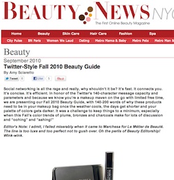 Twitter Style Fall 2010 Beauty Guide